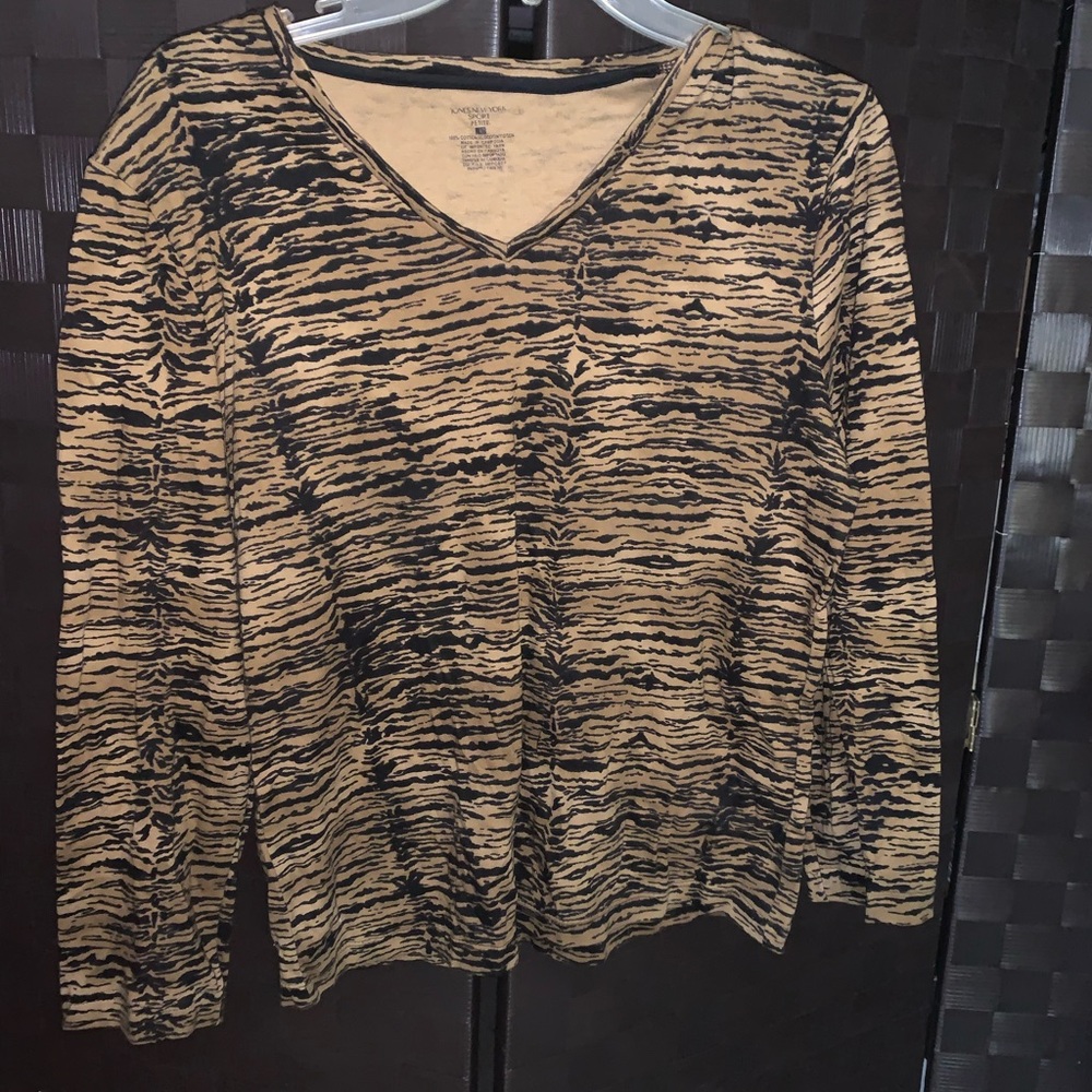 LOT OF 6 NAME BRAND, DESIGNER TOPS/BLOUSES. SIZE L.